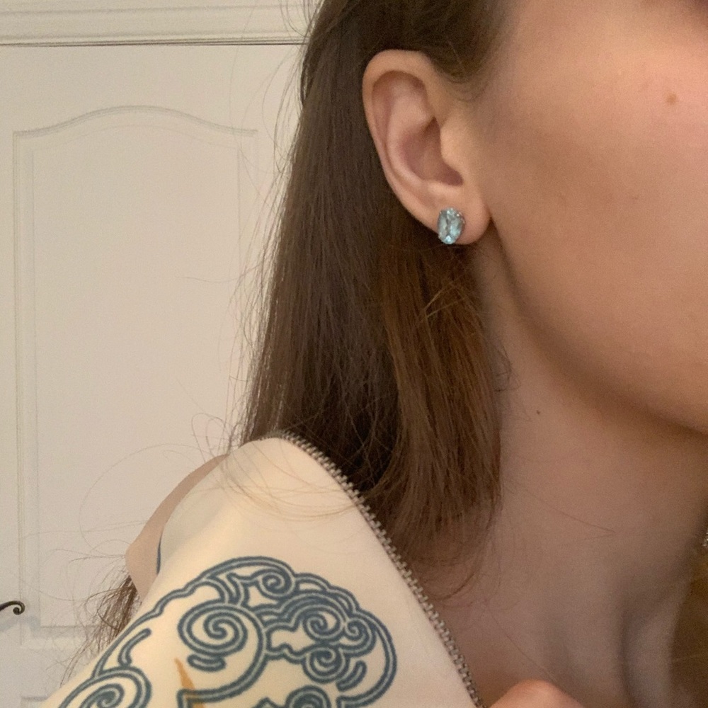 Blue Gemstone Earrings